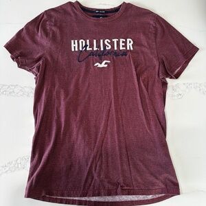 Hollister Red T-Shirt - Size XL, 100% Cotton - Used, Faint Lines